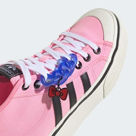 Adidas Originals Women's Pink Hello Kitty NIZZA PLATFORM MID SHOES HQ4509 - Picture 5 of 5